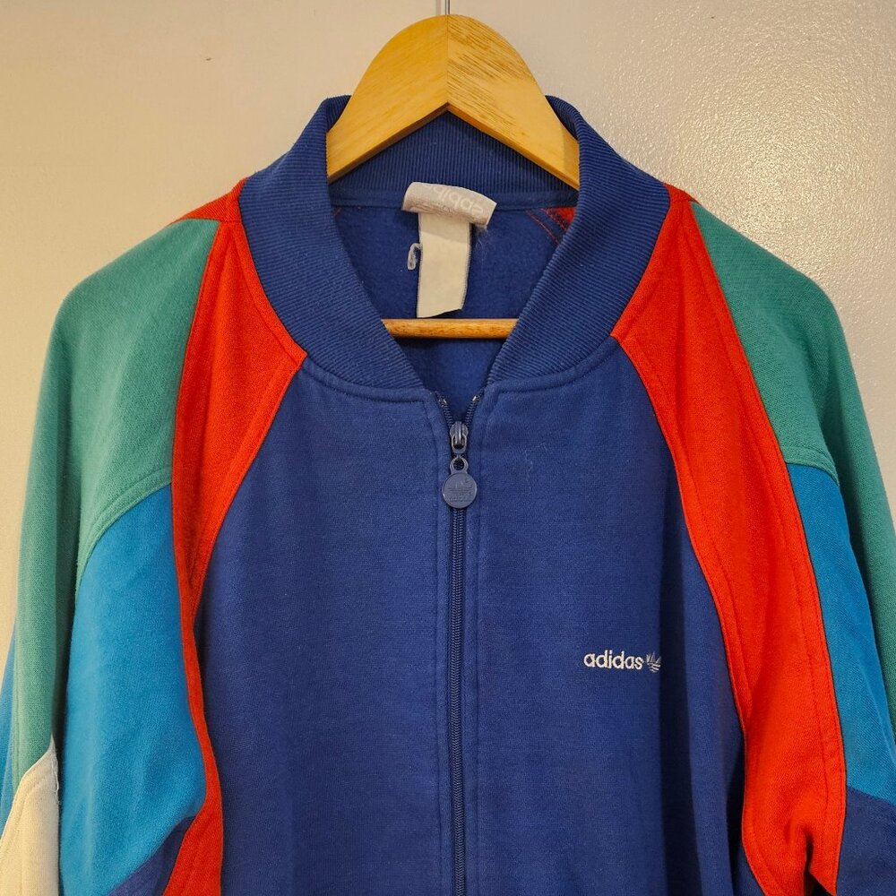 Adidas Colorblock Fleece Jacket Mens XL